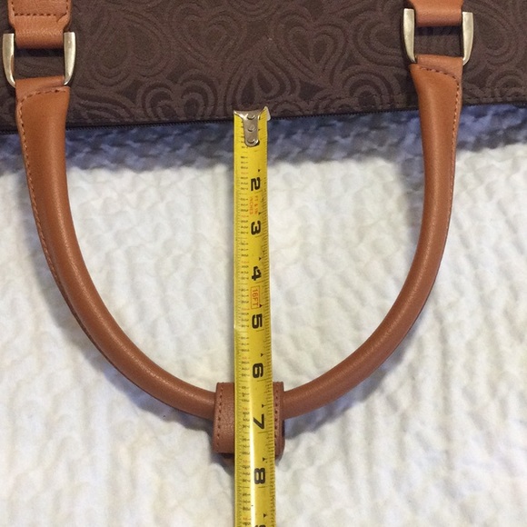 NWT Diane Von Furstenberg Brown Luggage Weekender Suitcase Travel Bag - Picture 12 of 16